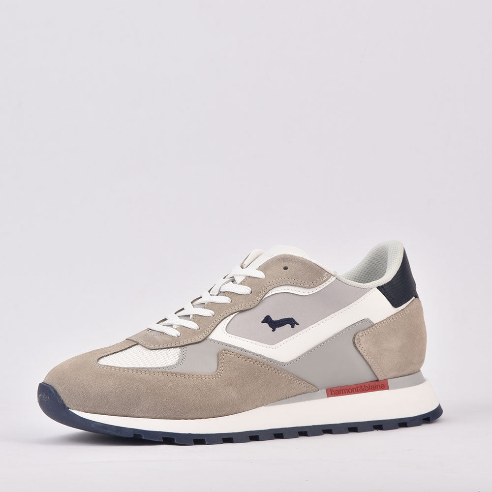HARMONT AND BLAINE SCARPA UOMO CALF   BEIGE  BIANCO - EFM231-070-6150