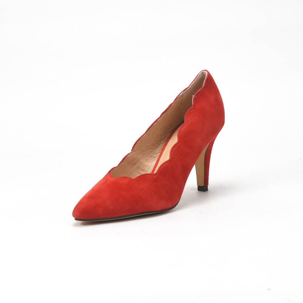 ANDRÉ ESCARPINS FEMME SAPHIR DAIM ORANGE - 52134738408
