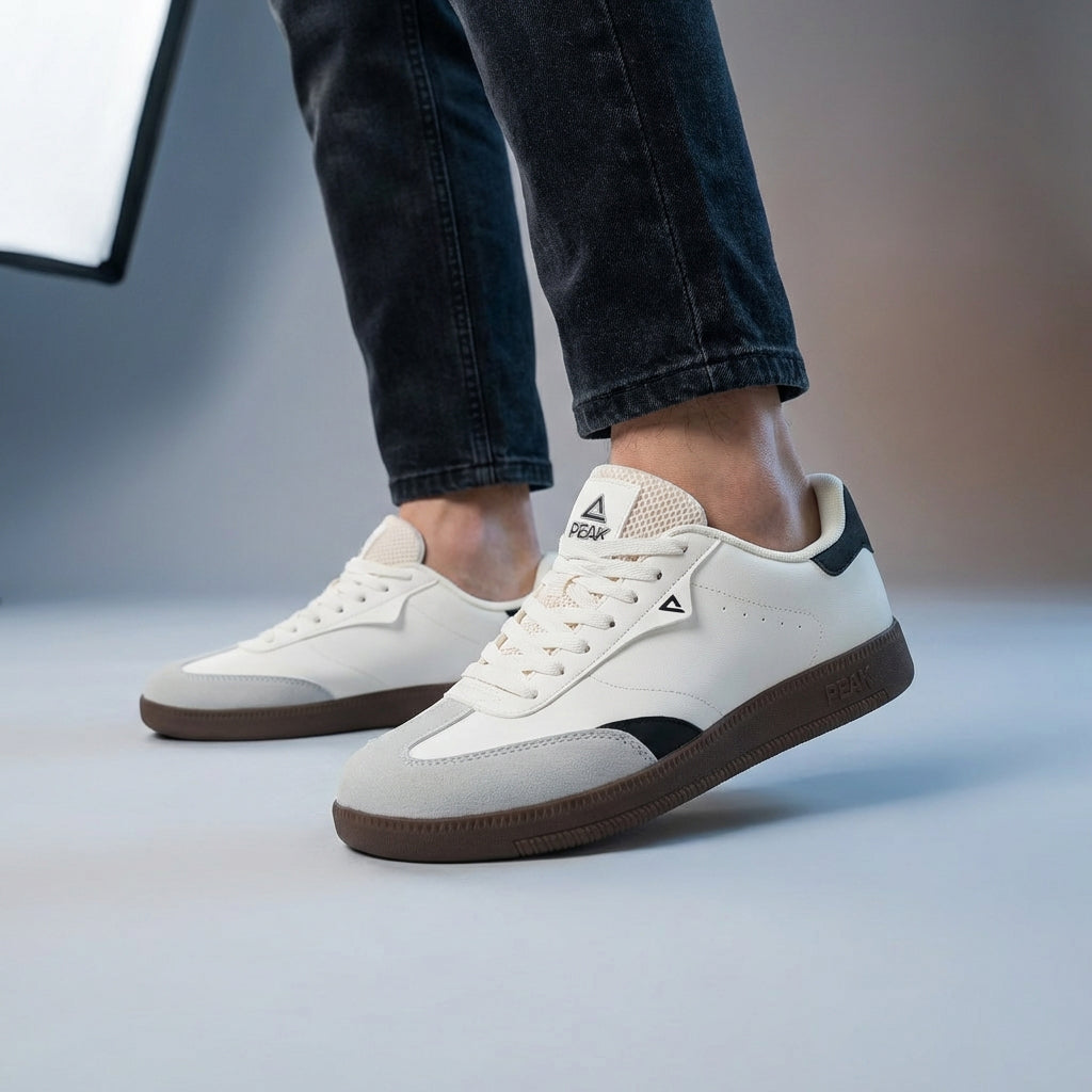 Peak Taichi Casual Shoes White/Black - EXT53867B-Z498