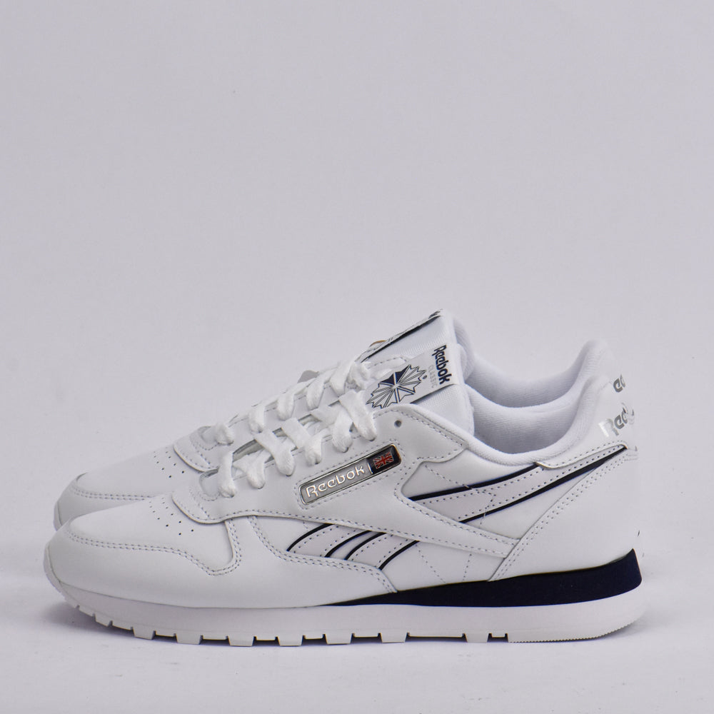 REEBOK CLASSIC LEATHER WHITE/WHITE/NAVY - 100201123