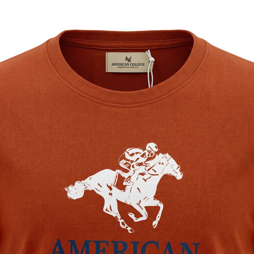 American College t-shirt pour Homme - TS260103-BROWN