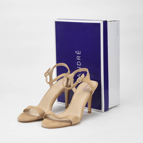 ANDRÉ ESCARPINS FEMME SAXO DAIM BEIGE - 52314638418