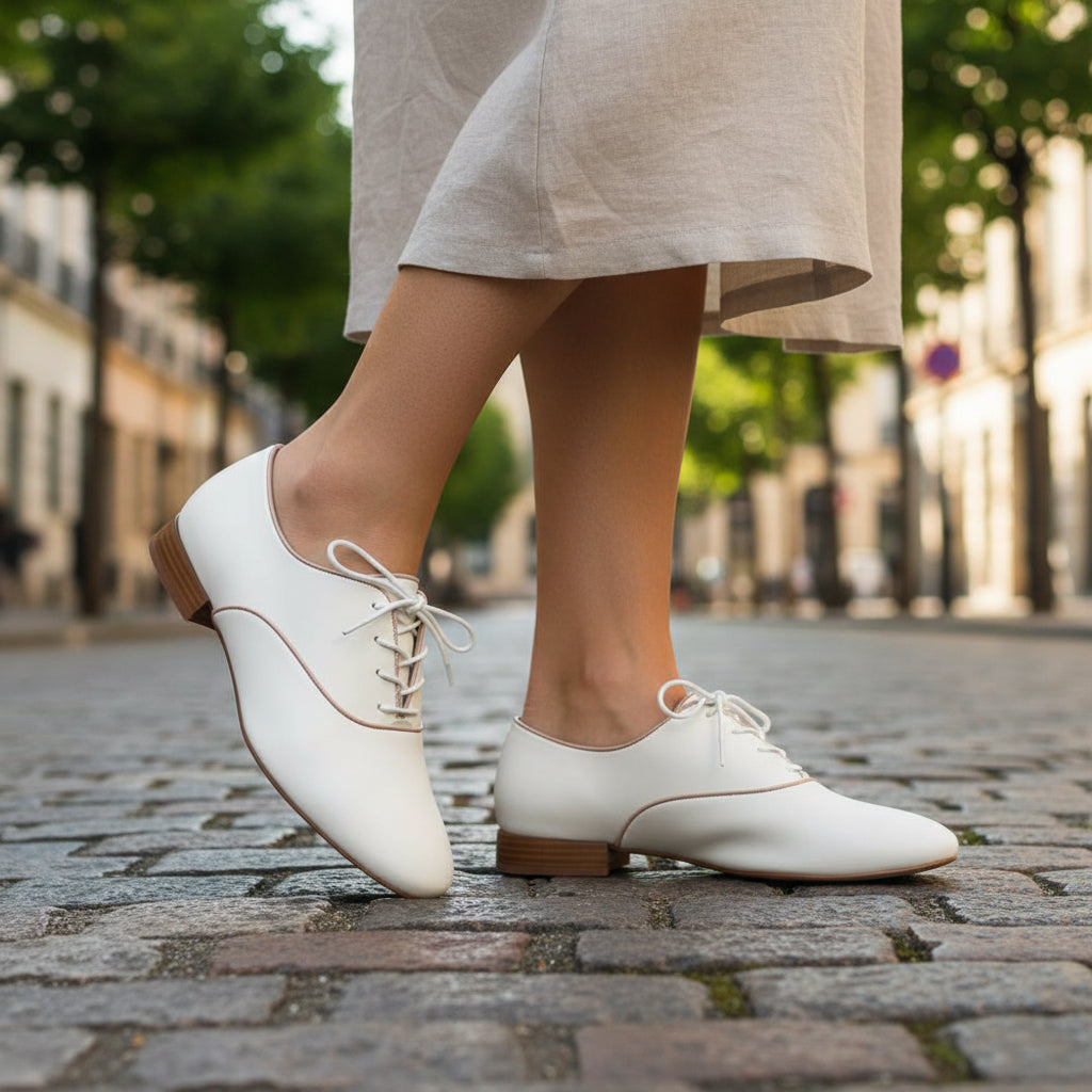 ANDRÉ DERBY FEMME VIOLETTE BLANC - 52125370614