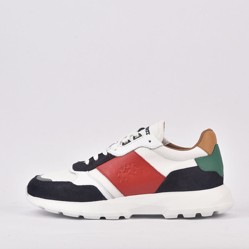 LA MARTINA SCARPA UOMO CAMOSCIO BIANCO - LFM231-021-4040