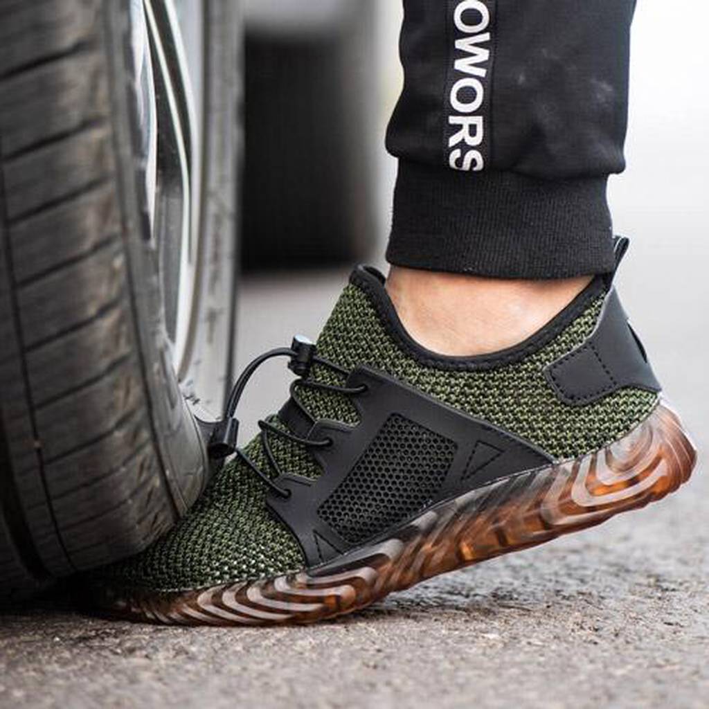 chaussures homme -stripes vert - 1554