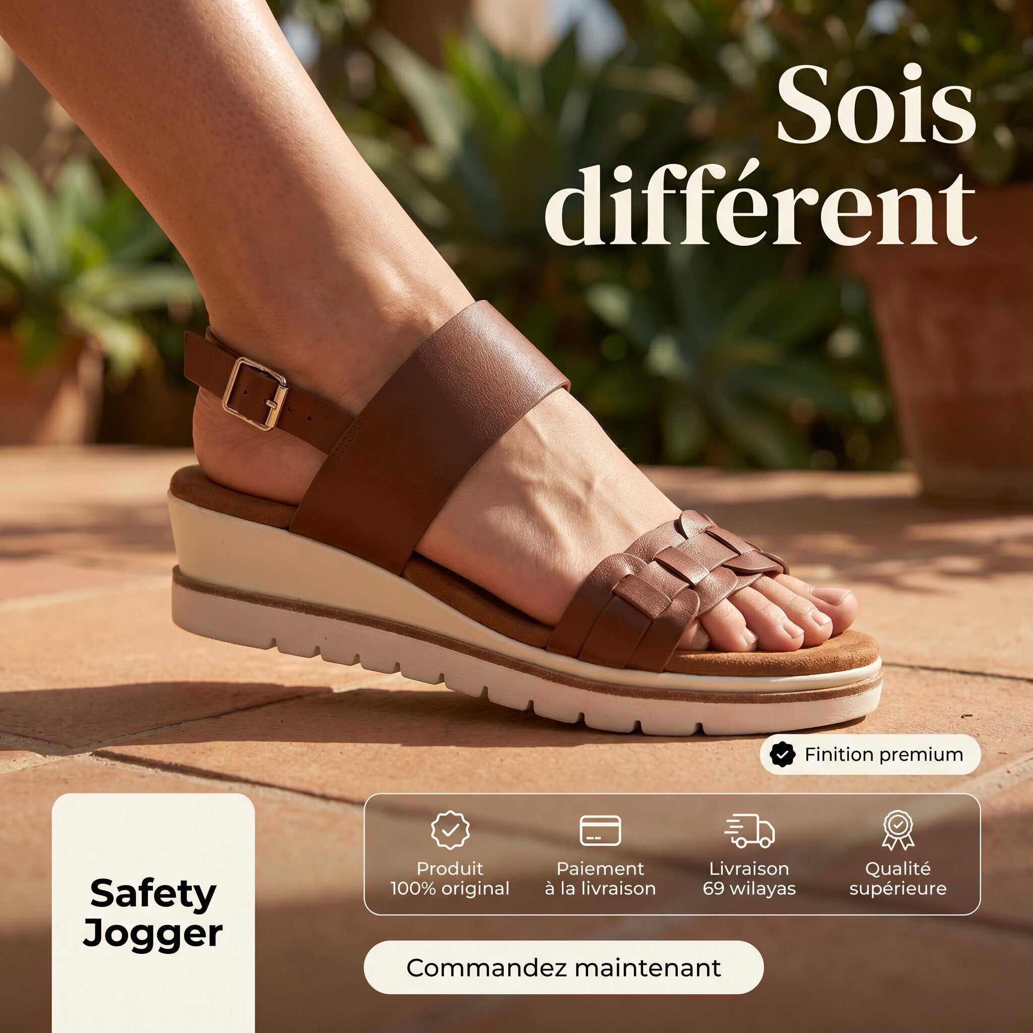 Safety Jogger Sandales Femme Natural - 611190-NAT