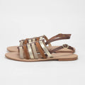 ANDRÉ SANDALES FEMME SECRETE CUIR MARRON BEIGE - 52321631404