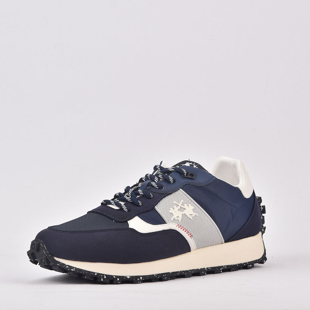 LA MARTINA SCARPA UOMO SUEDE ECO TEX NYLON ECO BLU - LFM231-030-4350