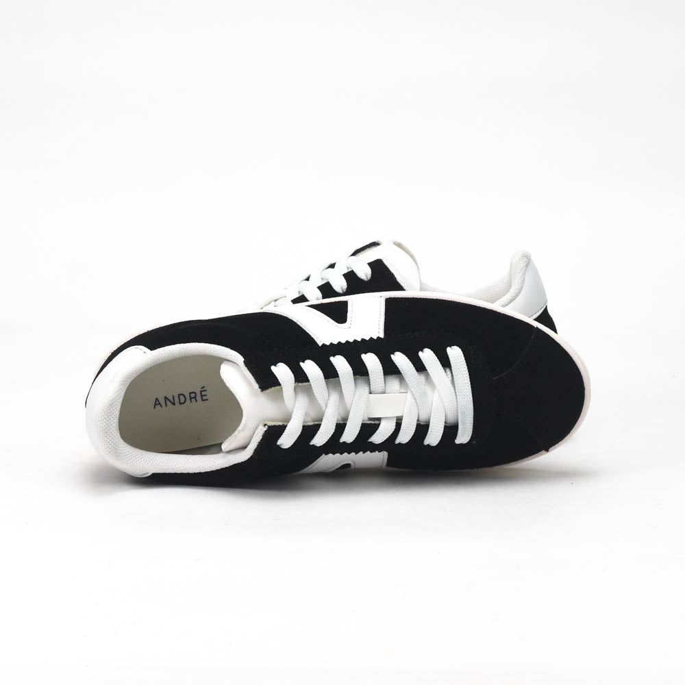 ANDRÉ BASKETS FEMME SPRINTER DAIM NOIR BLANC - 52149132400