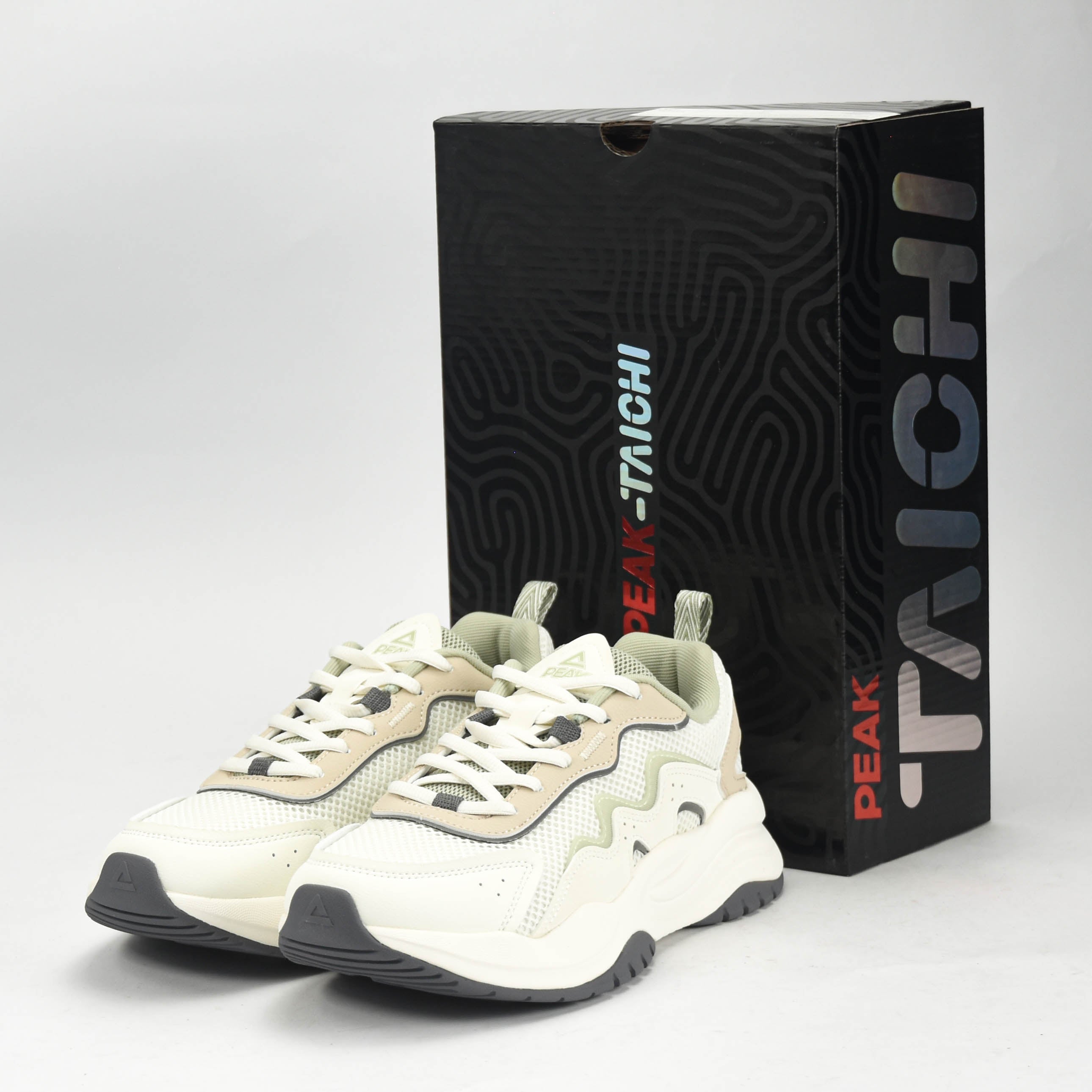 Peak Taichi Sports Shoes White/Green - EWT53798E-Z470