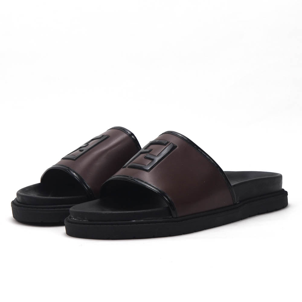 CLAQUETTES POUR HOMME - FF-02-MARRON