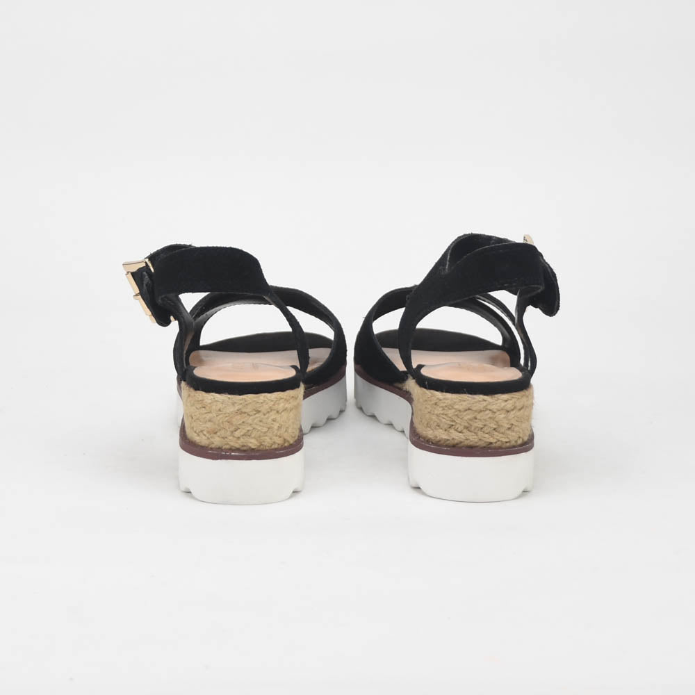 ANDRÉ SANDALES FEMME DAIM NOIR - 52314135637