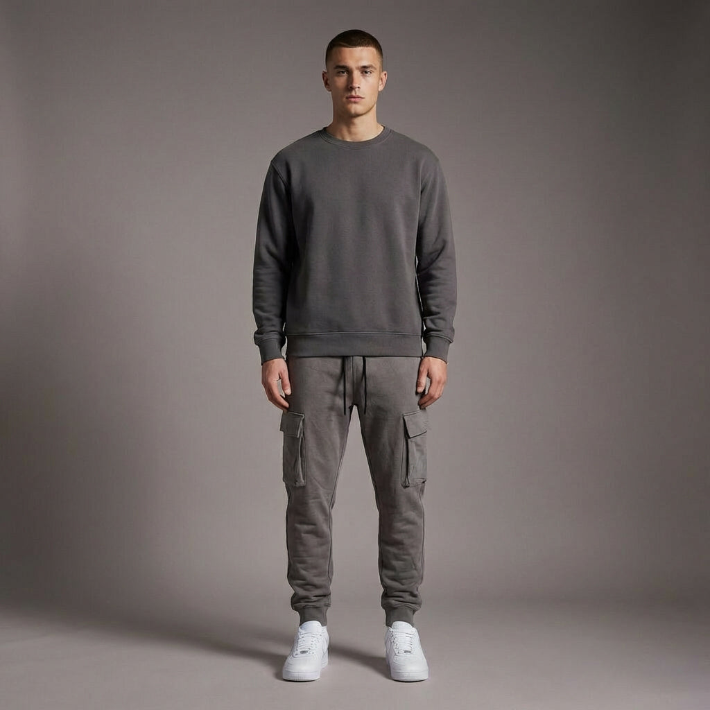DEPART JOGGING CARGO SLIM HOMME GRIS - G23-003077-GREY