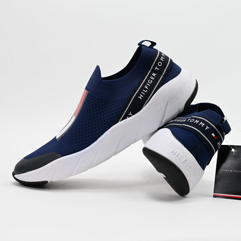 Tommy Hilfiger Low Cut Slip-On Sneakers - T3A4-30418-0702800-BLUE
