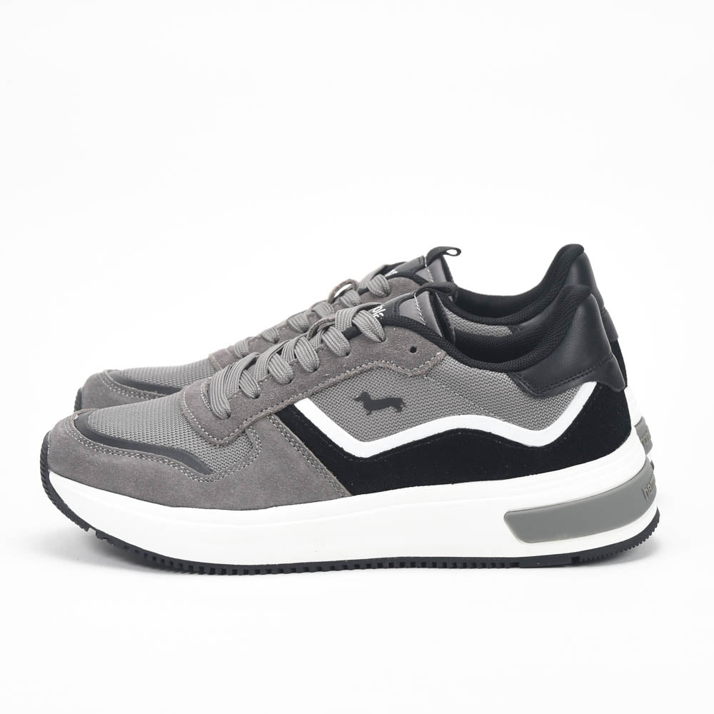 Harmont and Blaine Suede and Technical Fabric Sneakers - EFM252.050.A60.AD