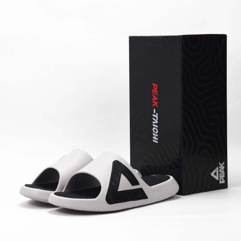 PEAK MEN TAICHI SLIPPERS LT GREY BLACK - ET59095L-Y210