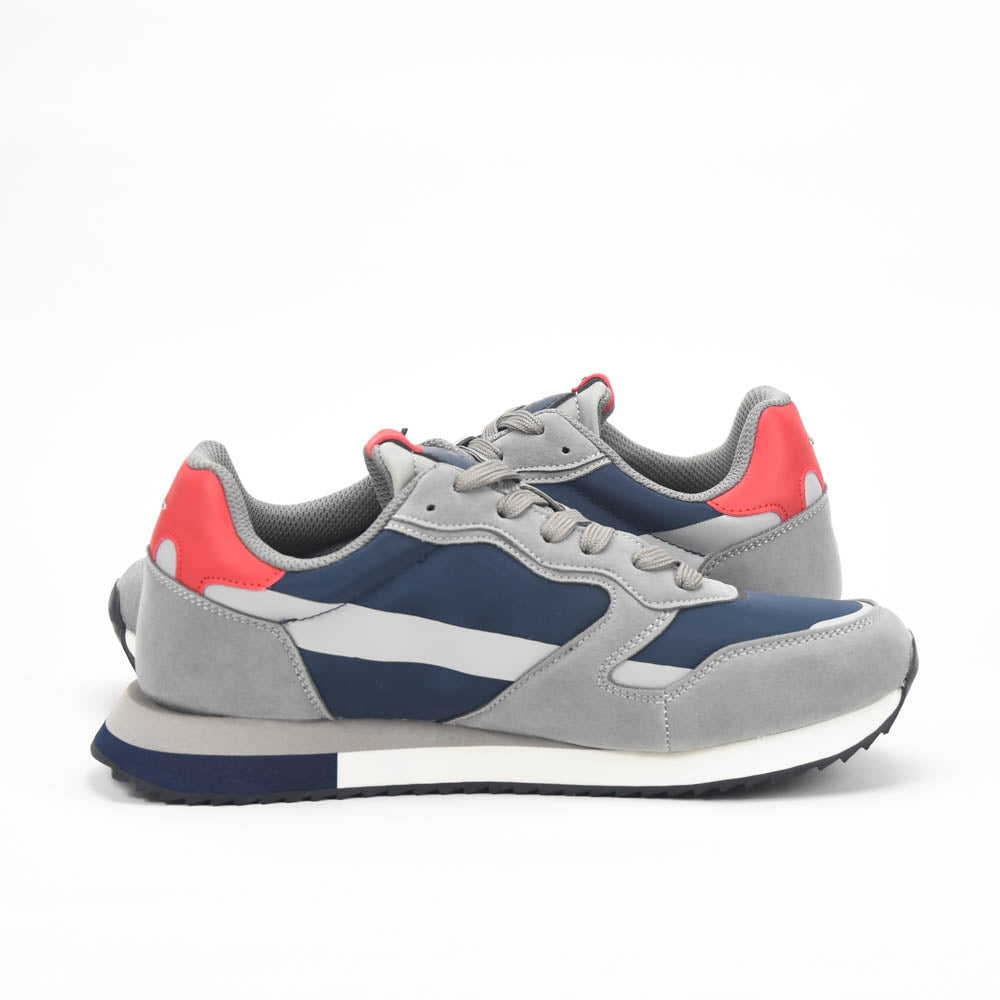 La Martina Low Top Leather Sneakers Grey - LFM252.040.A70.BG