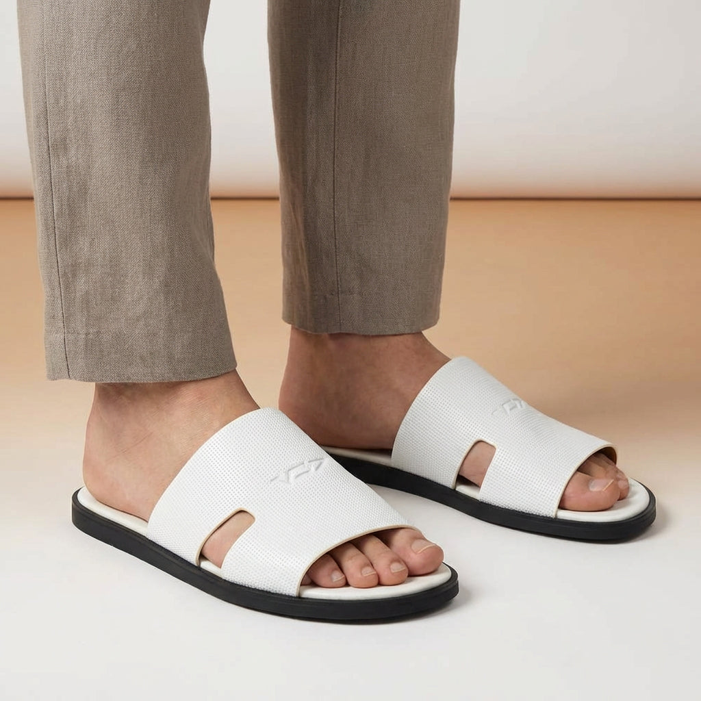 VO7 MULE SAHARA HOMME WHITE - CH-SAH-WHT