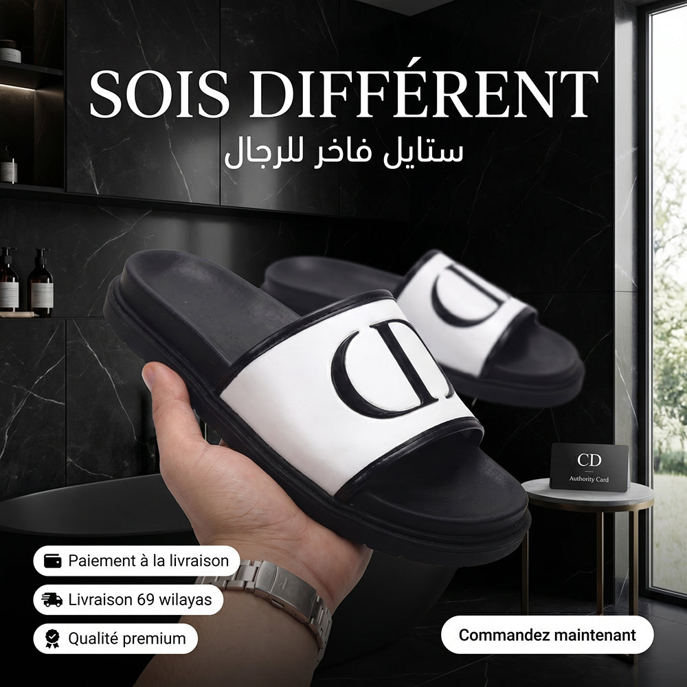 CLAQUETTS POUR HOMME - C-04-BLANC