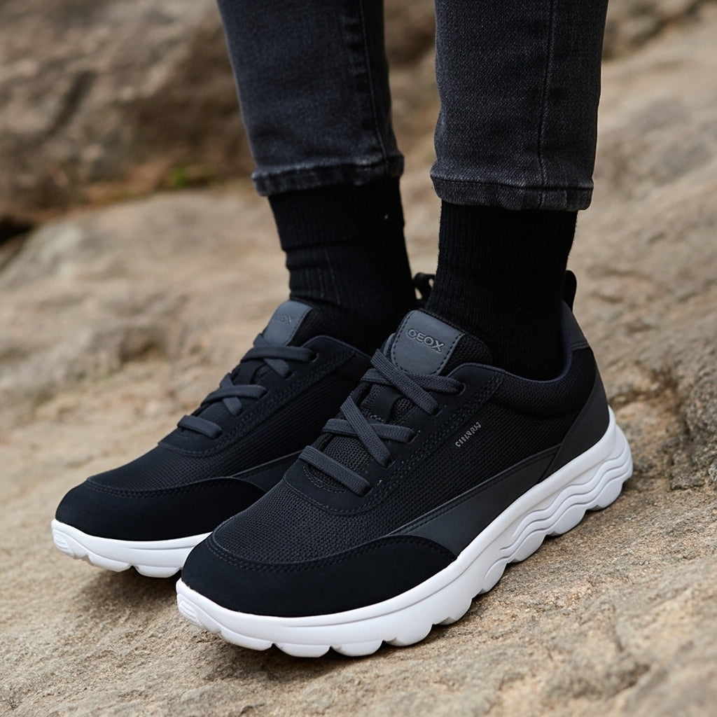 GEOX U SPHERICA A - MESH SUEDE - U45BYA-01422-C4002