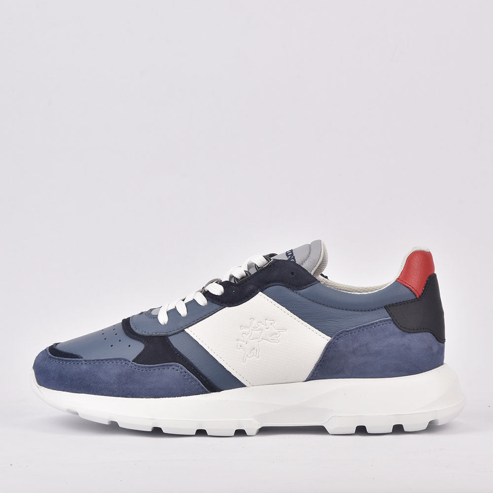 LA MARTINA SCARPA UOMO CAMOSCIO MANILA BLU  BLU - LFM231-020-4000