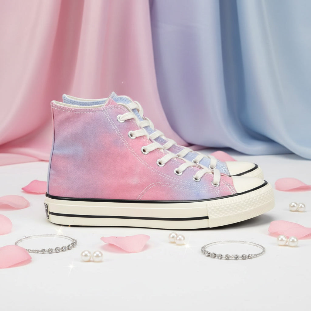 ANDRÉ BASKETS MONTANTES FEMME HEAVEN ROSE BLEU - 52149981607