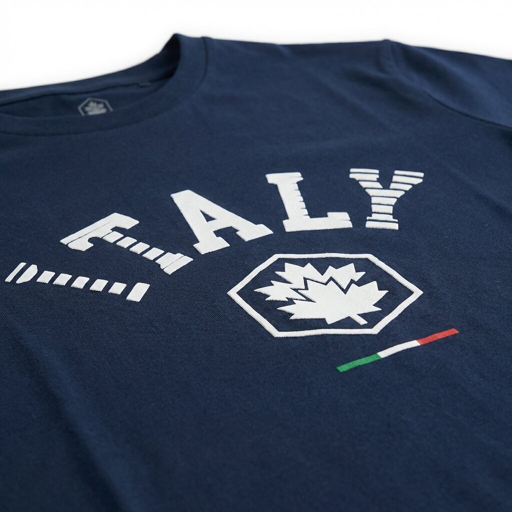 LUMBERJACK MEN TEE ITALY BIG LOGO NAVY - LBJ27001-NVY