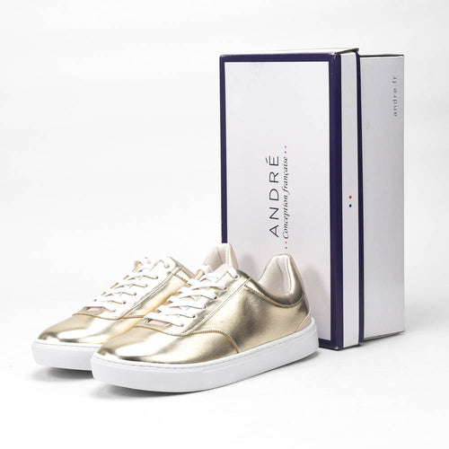 ANDRÉ BASKETS FEMME VIORNE GOLD - 52149870614