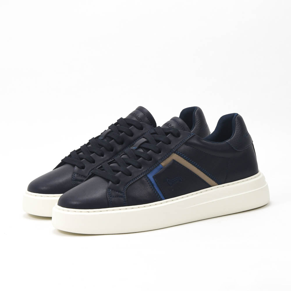 Harmont and Blaine Blue Sneakers Homme - EFM252-022-1B0-12
