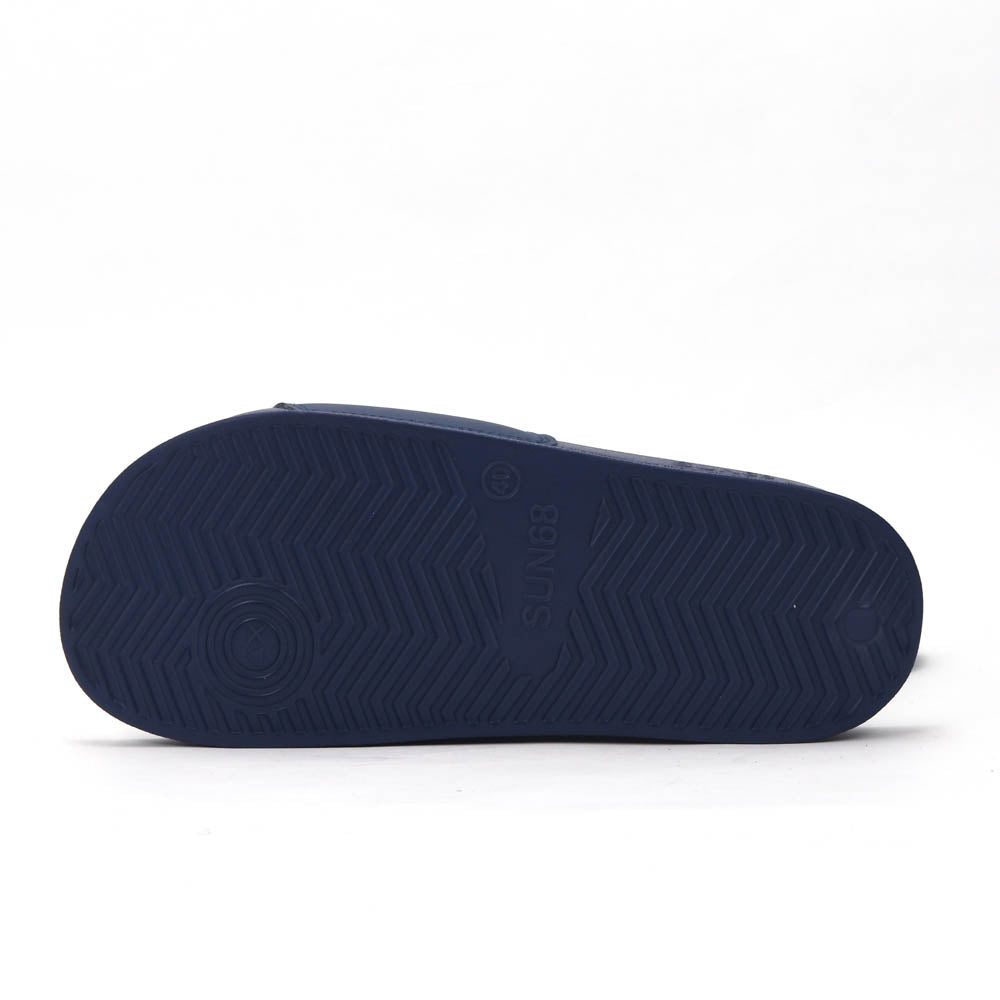 SUN68 Logo Navy Flip Flops - X36110-07