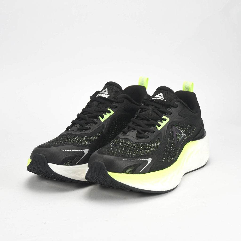 Peak Taichi Running Shoes Black/Fluorescent Green - EXT53607H-2055