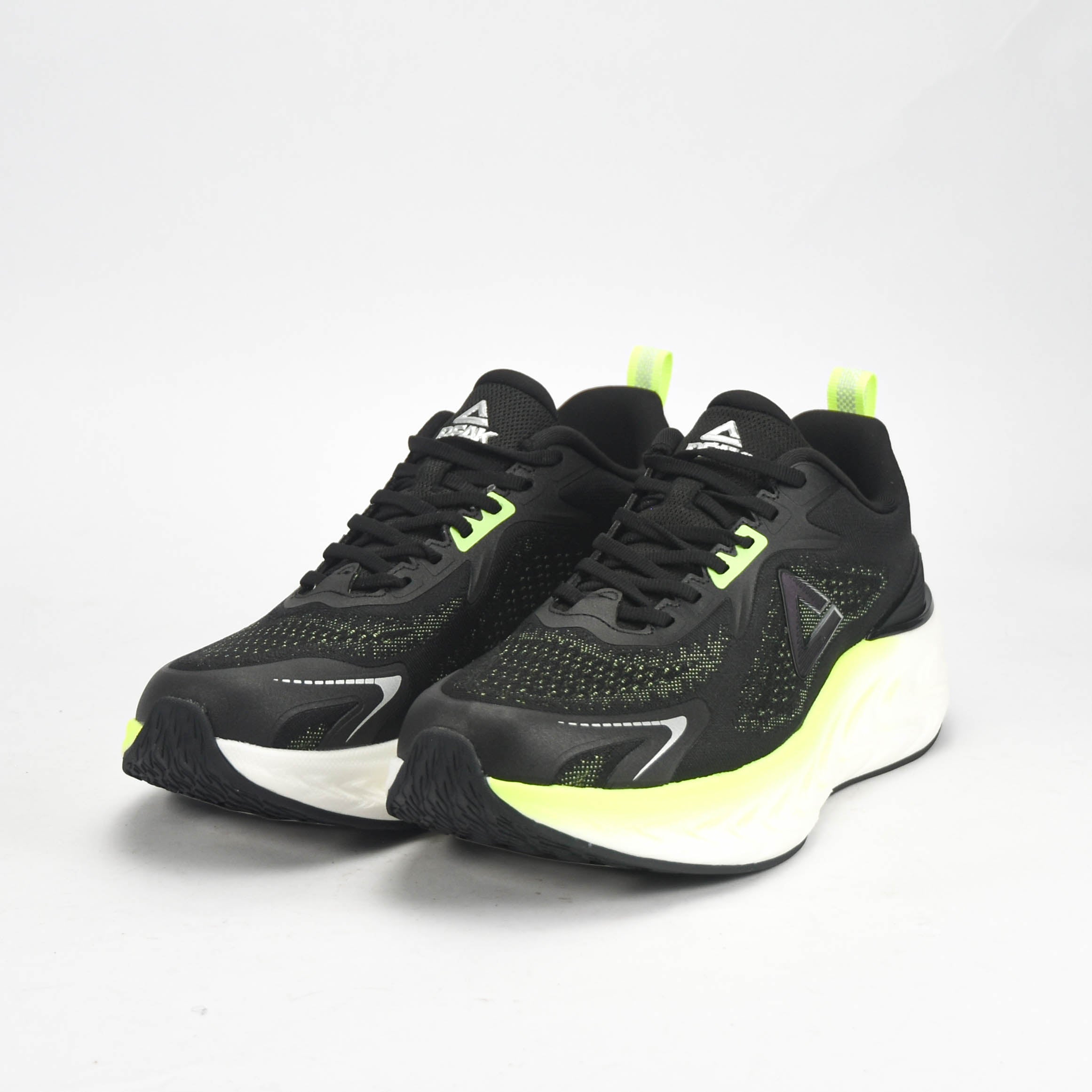 Peak Taichi Running Shoes Black/Fluorescent Green - EXT53607H-2055