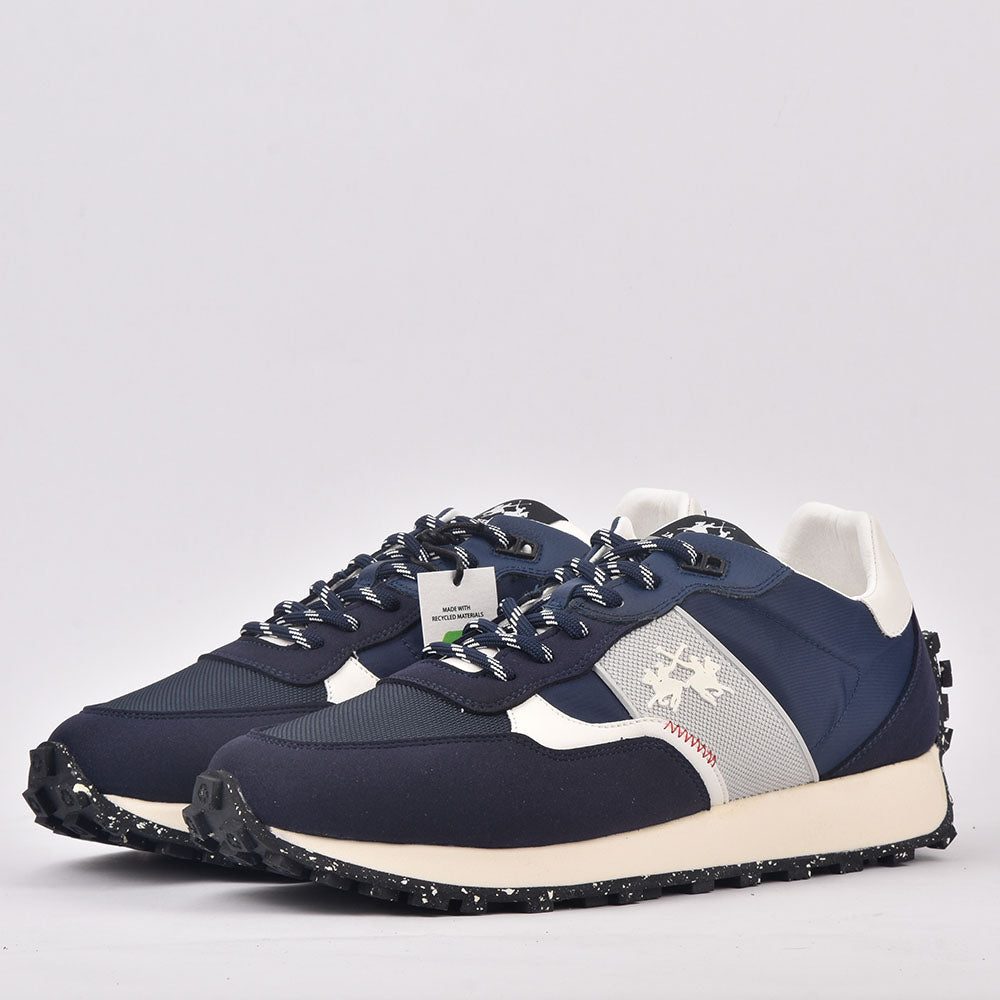 LA MARTINA SCARPA UOMO SUEDE ECO TEX NYLON ECO BLU - LFM231-030-4350