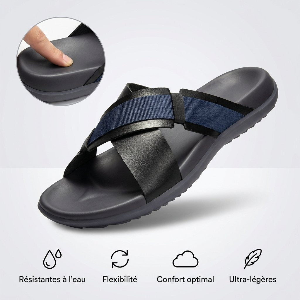 PUCA ROYAL SLIDER 02 BLACK BLUE - 11242