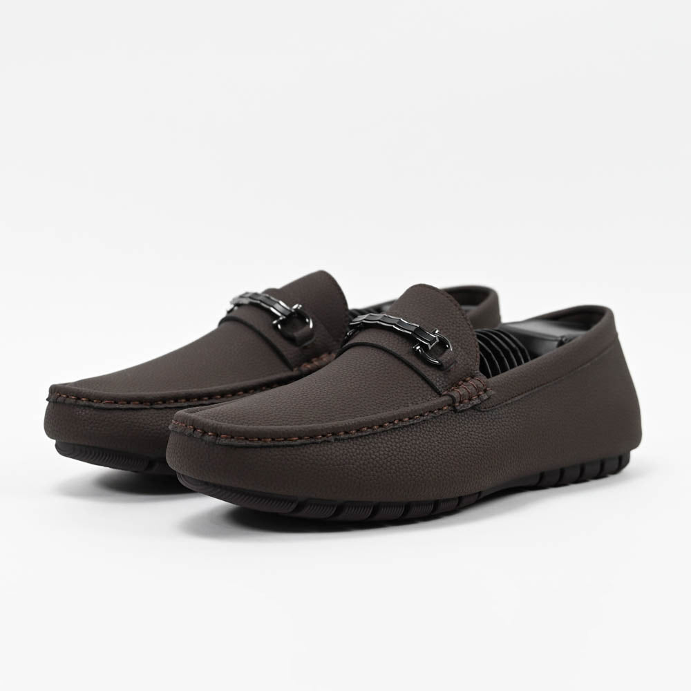 Massimo Mocassins Driving Loafers - 222-10A-BROWN