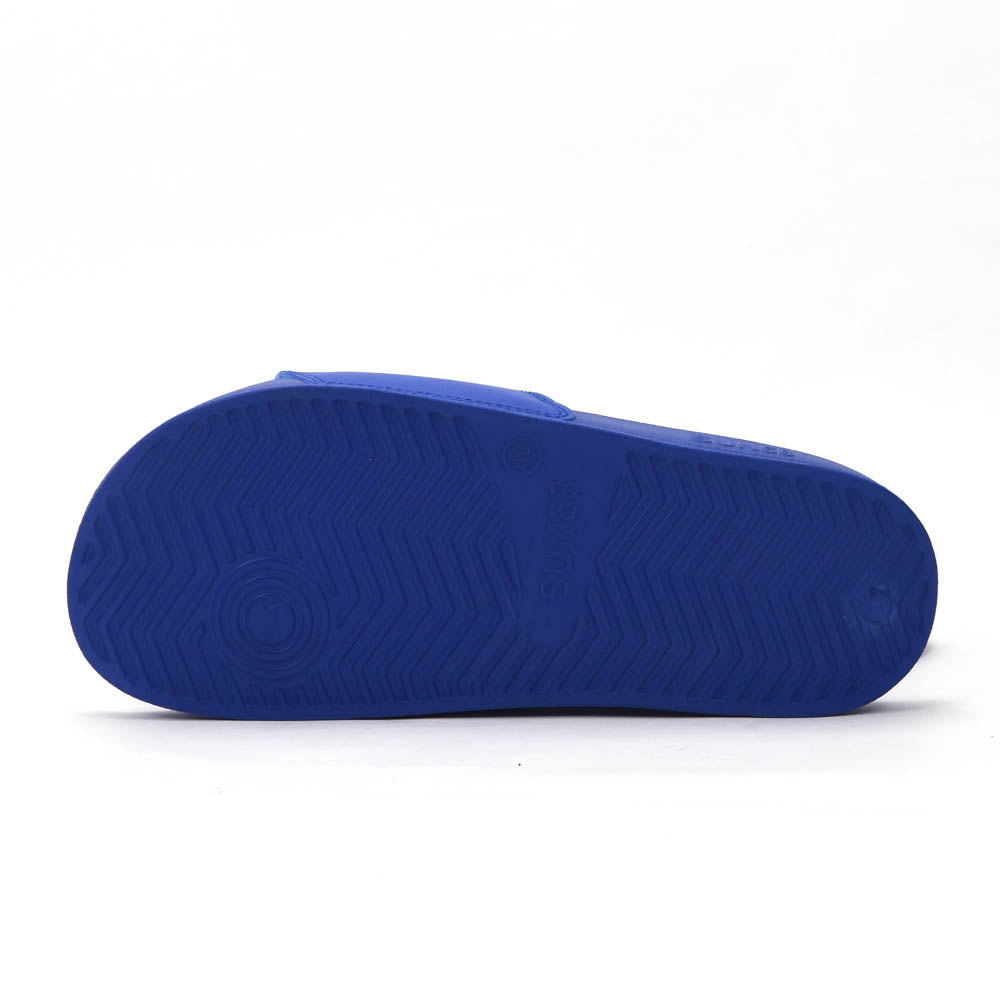 SUN68 Logo Blue Slippers - X36110-58