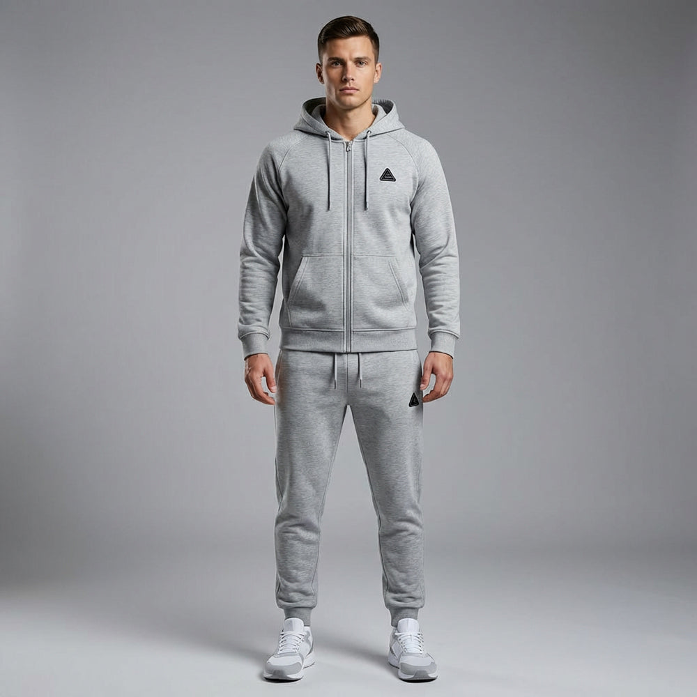 PEAK KNITTED TRACKSUIT LT.GREY - FW94067-0024