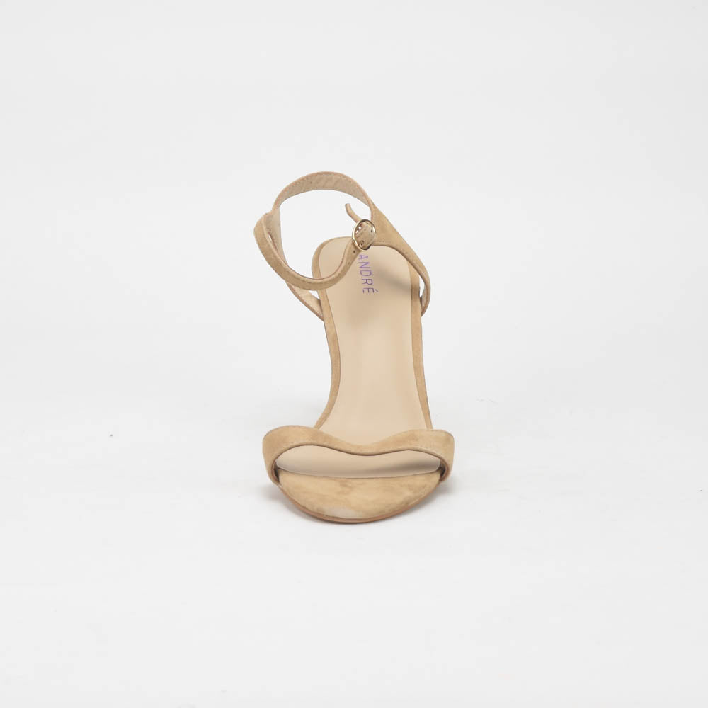 ANDRÉ ESCARPINS FEMME SAXO DAIM BEIGE - 52314638418
