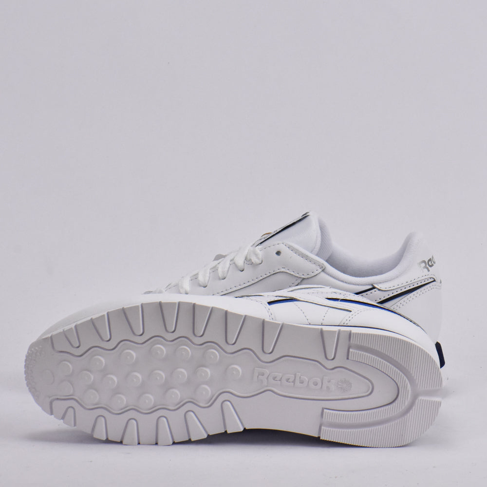 REEBOK CLASSIC LEATHER WHITE/WHITE/NAVY - 100201123