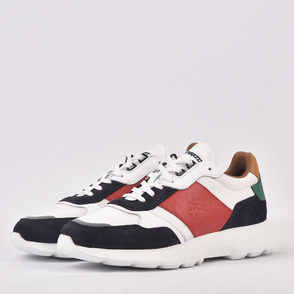 LA MARTINA SCARPA UOMO CAMOSCIO BIANCO - LFM231-021-4040