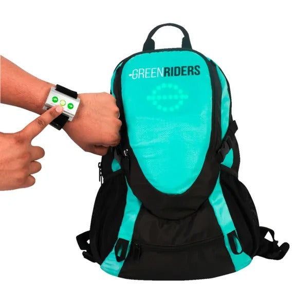GREENRIDERS Flashing backpack - 3701107922253