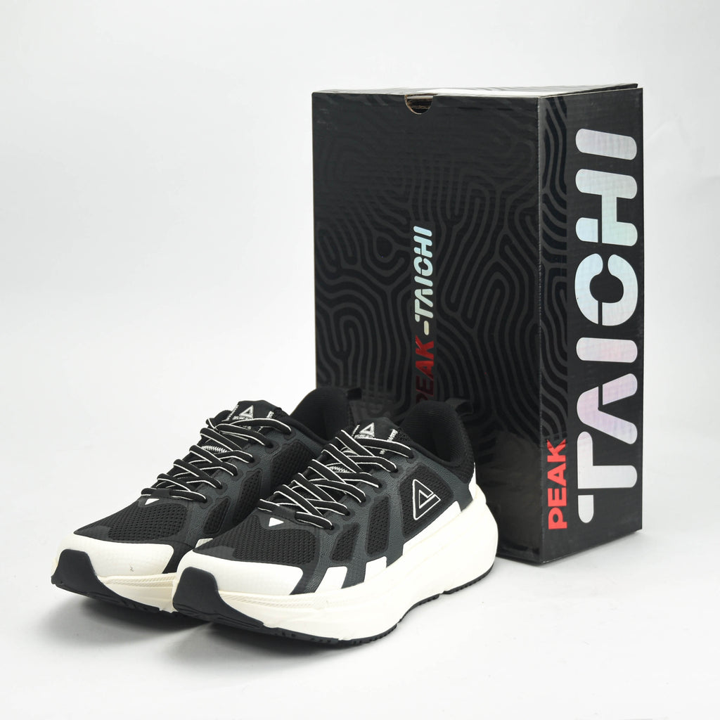 Peak Taichi Walking Shoes Black/White - EXT51708J-Z495