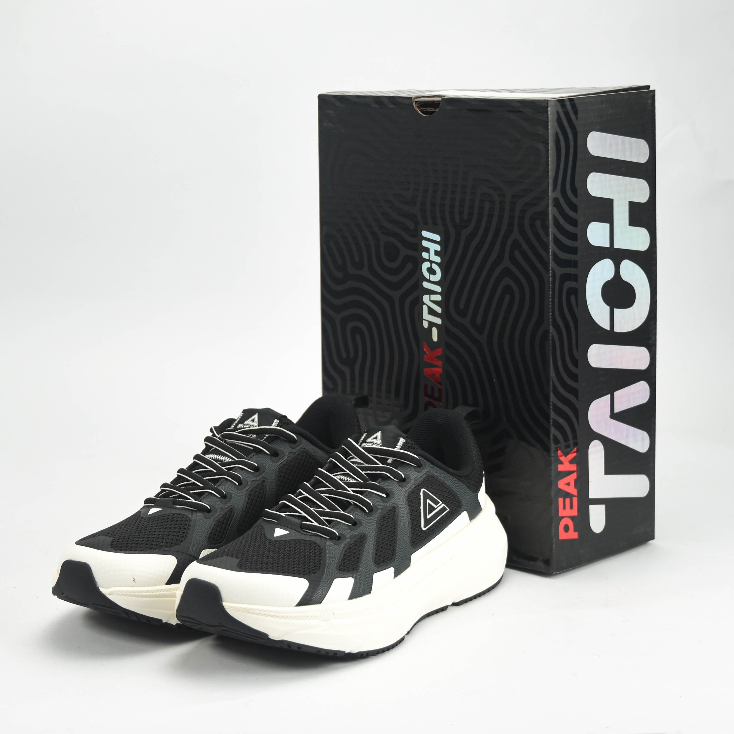 Peak Taichi Walking Shoes Black/White - EXT51708J-Z495