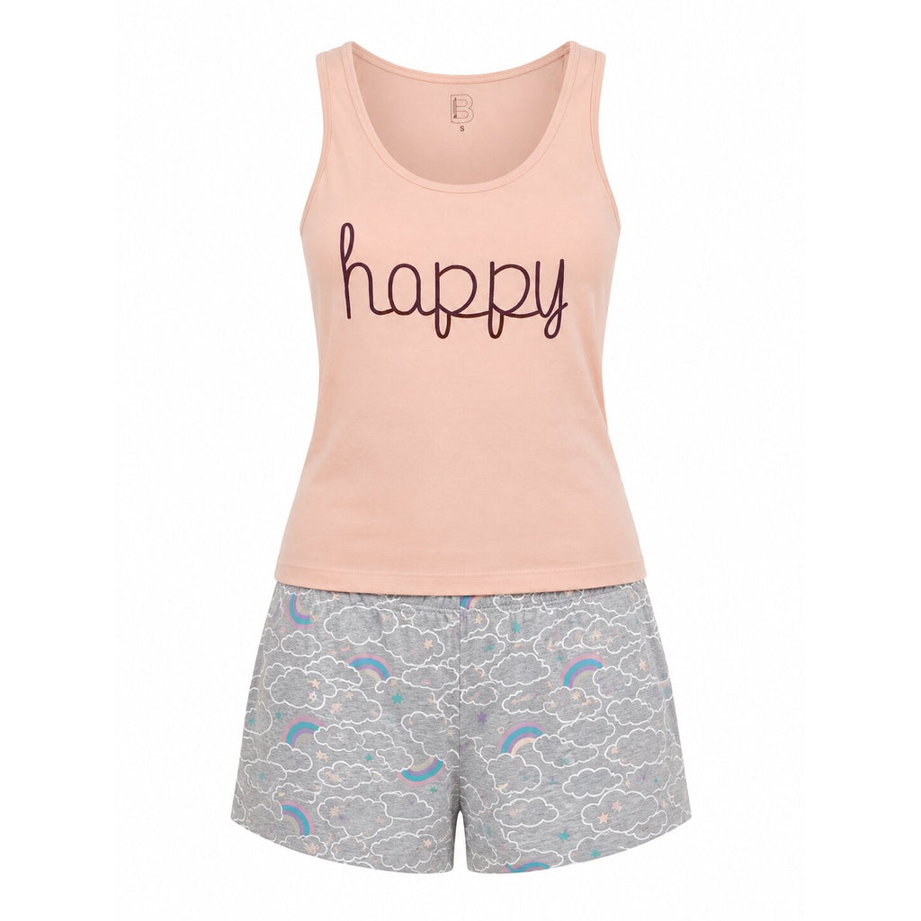Pyjama d'Été Femme Rose - P-ROSE-C
