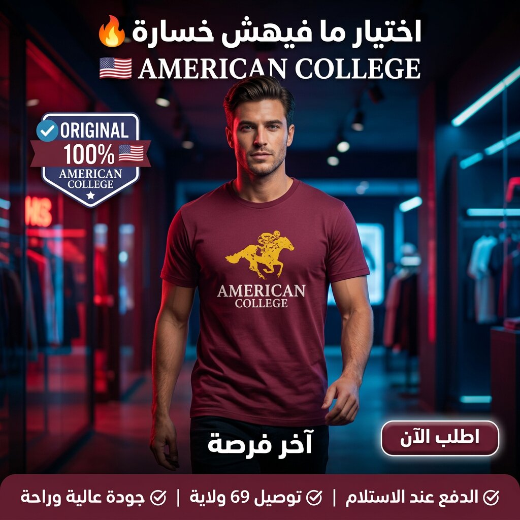 American College t-shirt pour Homme