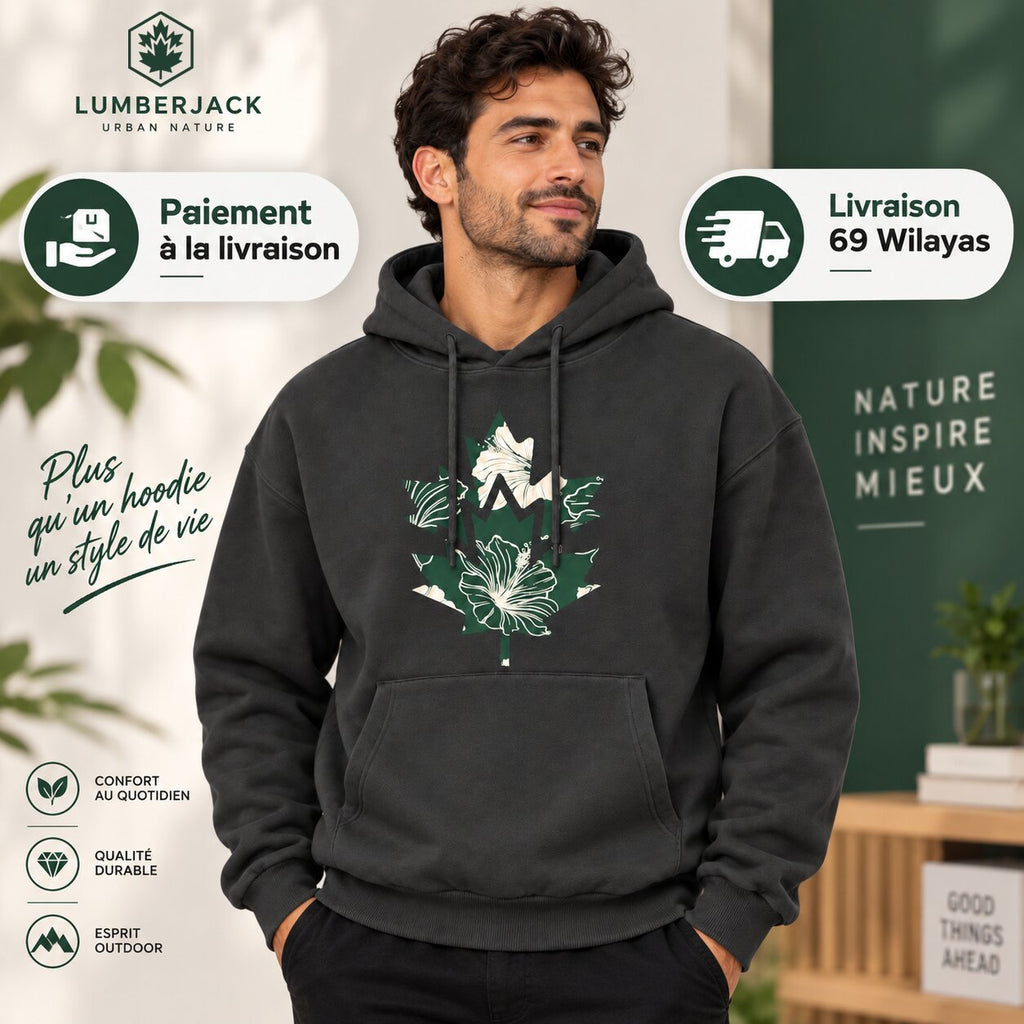 LUMBERJACK HOODIE - LBJ-00203-DGY