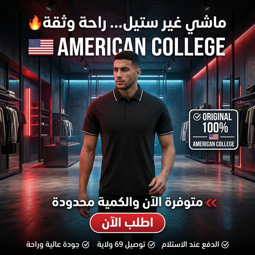 American College t-shirt pour Homme - AC542-BLACK