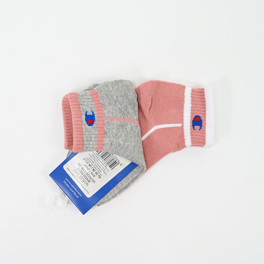 Champion 2-Pack Footie Socks Grey Melange - 804322-PS033