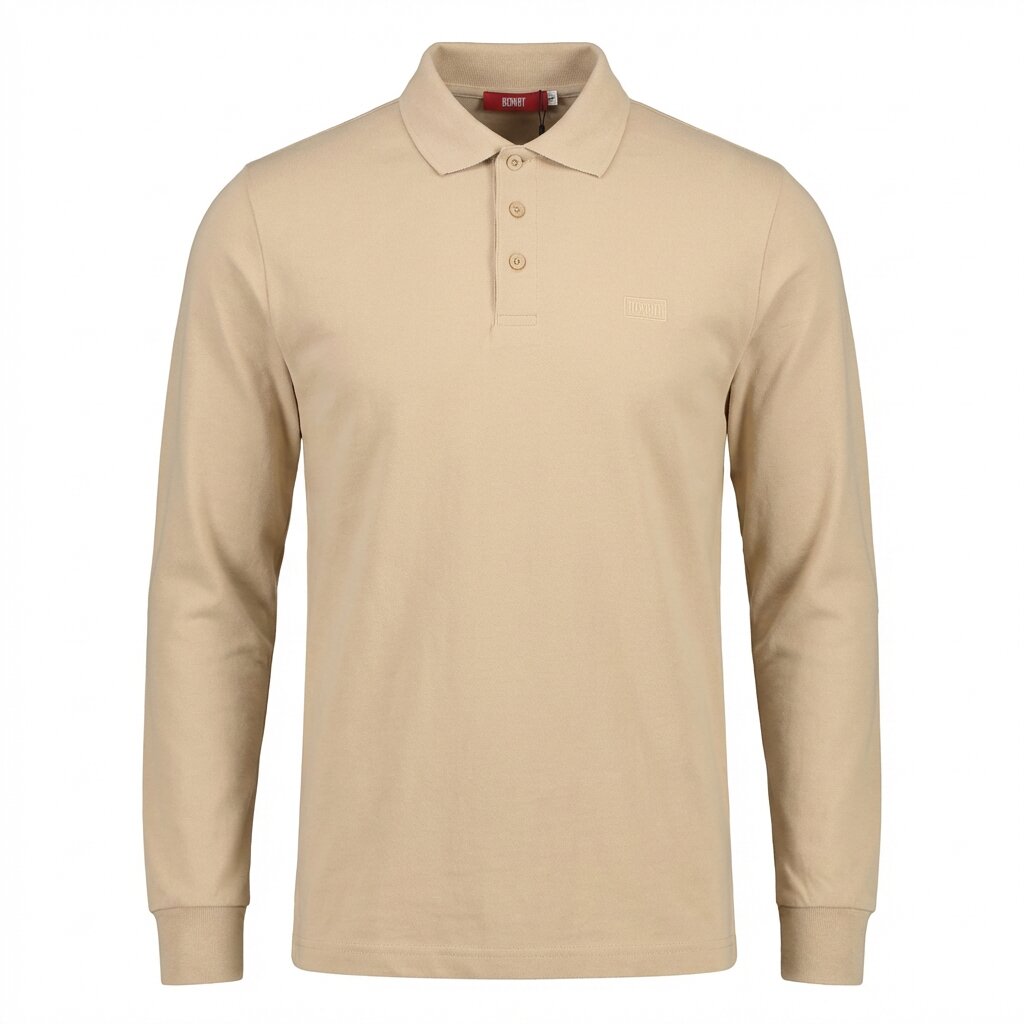 DEPART POLO A MANCHES HOMMES BEIGE - G23-003194-BIEGE55
