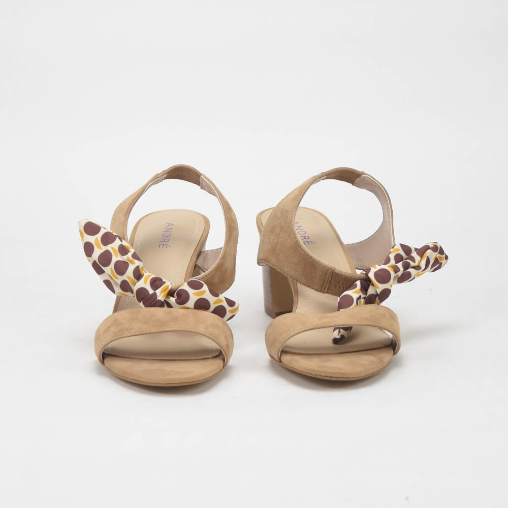 ANDRÉ SANDALES FEMME SUPENS DAIM BEIGE - 52314637450